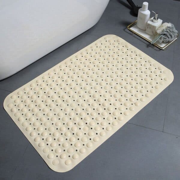 Antislip douchemat met ronde noppen voor veilig bad of douche.