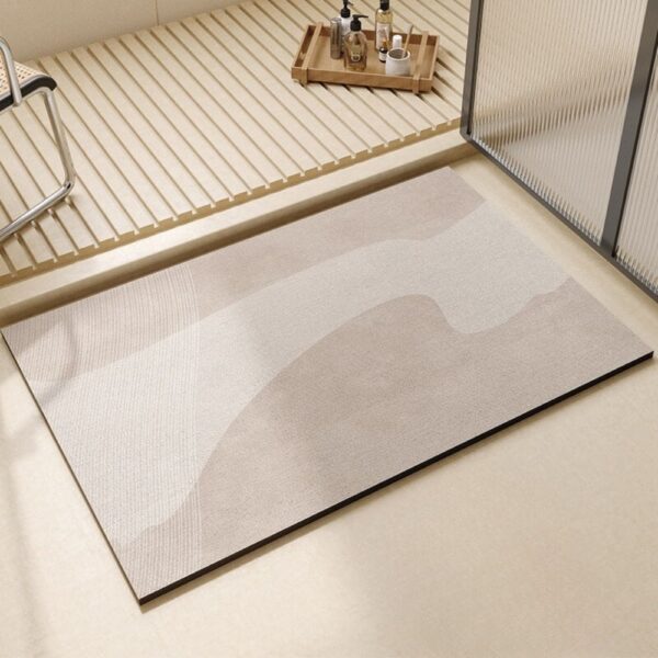 Diatomiet badmat met antislip effect voor douche.