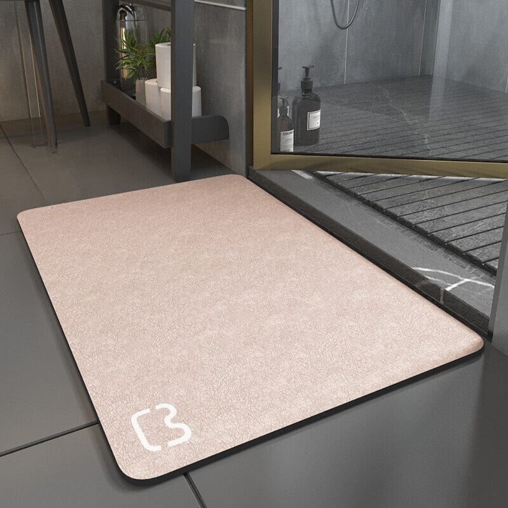 Diatomiet badmat 80cm, natuurlijk, anti-slip, voor badkamer.