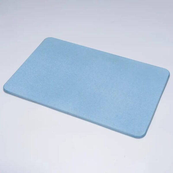 Blauwe diatomietensteen badmat voor badkamer, anti-slip en comfortabel.
