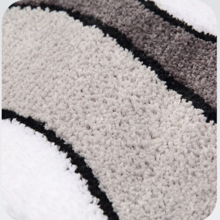 Wit Grijs Zwart Badmat - Badkamer Essentials