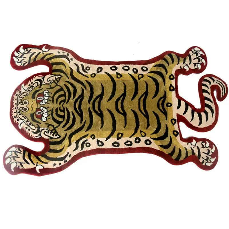 Originele vorm tijger badmat voor badkamer decoratie.