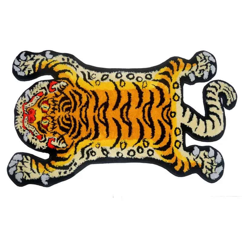 Originele vorm tijger badmat voor badkamer decoratie.