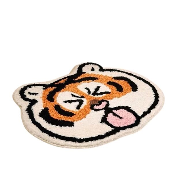 Tijger badmat anti-slip, schattig tijgerontwerp voor badkamer.