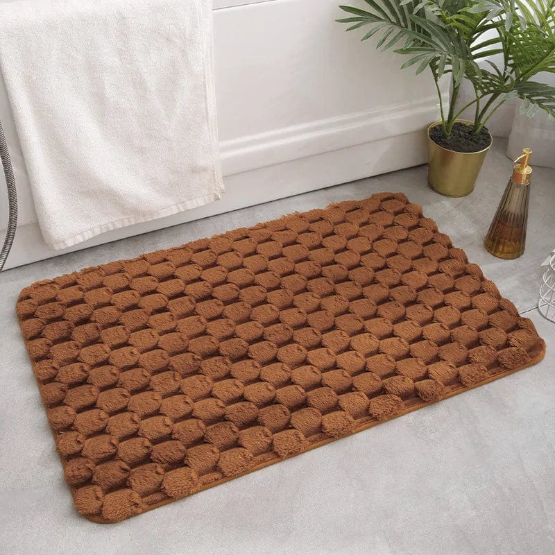 Ultrazachte badmat met antislip textuur voor badkamer.