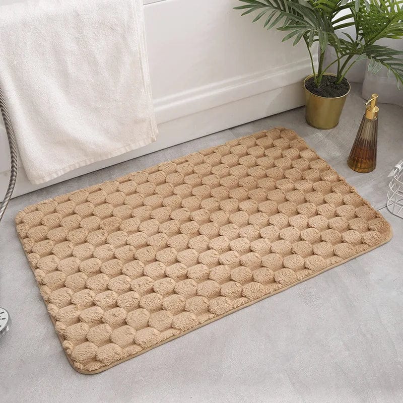 Ultrazachte badmat met antislip textuur voor badkamer.