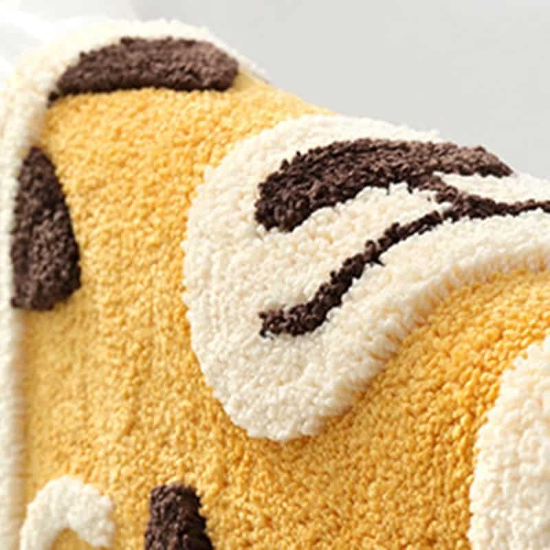 Cute giraffe animal bath mat with soft plush texture.