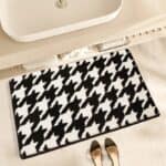 Bath Mat For Black And White Bathroom