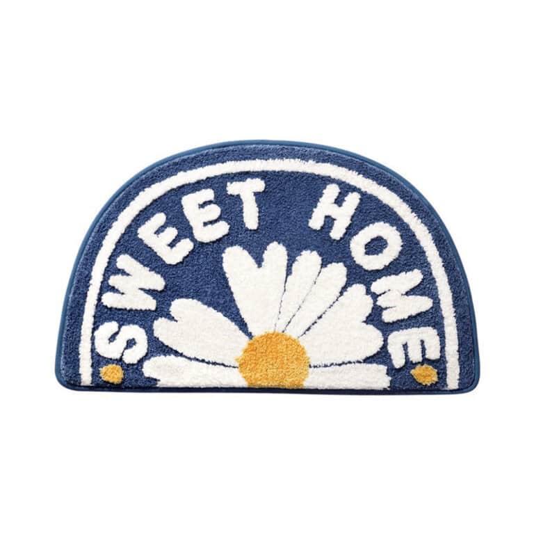 Bath Mat Half Circle