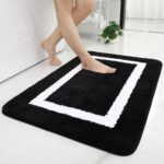 Black And White Modern Bath Mat