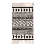 Black And White Patterned Bath Mat