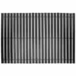 Black Bamboo Bath Mat