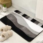 Black White And Grey Bath Mat