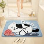 Blue Cat Bath Mat