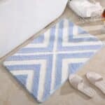 Blue Striped Bath Mat