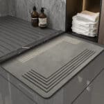 Diatomite Bath Mat Grey