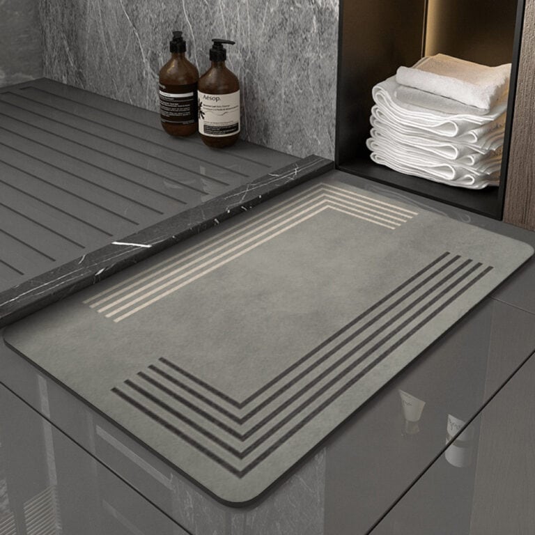 Diatomite Bath Mat Grey