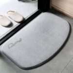 Half Moon Bath Mat Grey