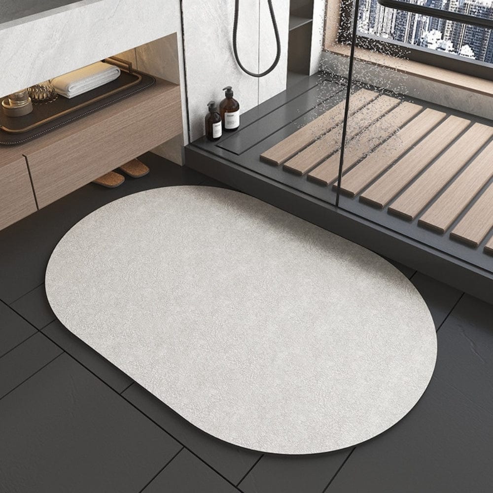 Japanese Diatomite Bath Mat for Non-Slip Bathroom Safety.