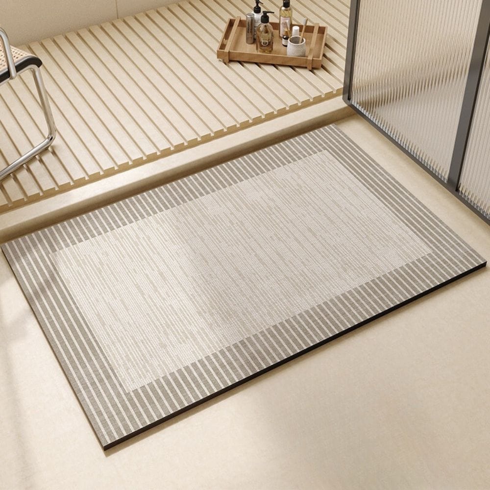 Large Diatomaceous Earth Bath Mat for Eco-Friendly Bathroom.