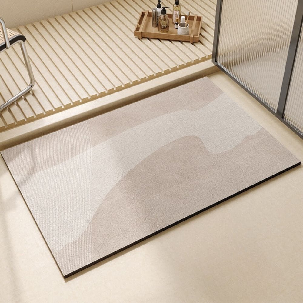Large Diatomaceous Earth Bath Mat for Eco-Friendly Bathroom.