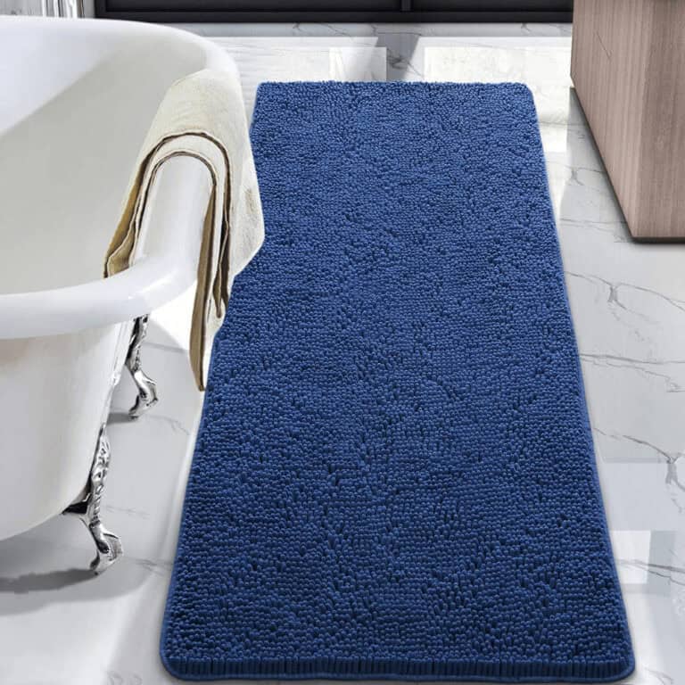 Large Navy Bath Mat