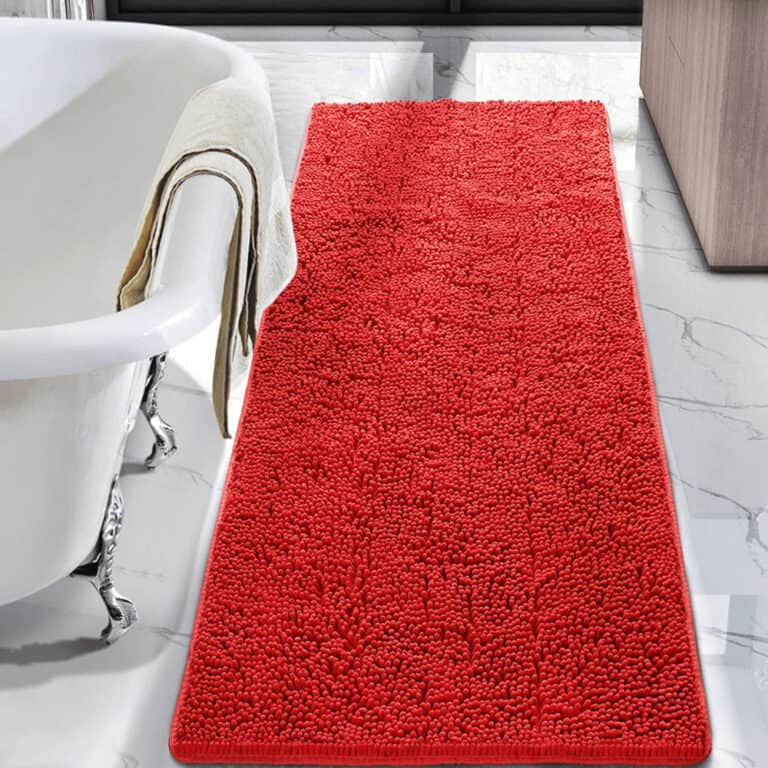 Large Red Bath Mat