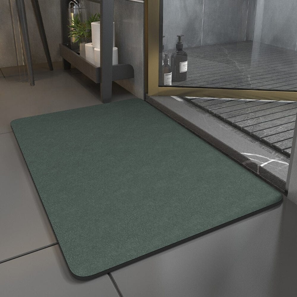 Magic Dry Bath Mat - Green Non-Slip Bathroom Rug.