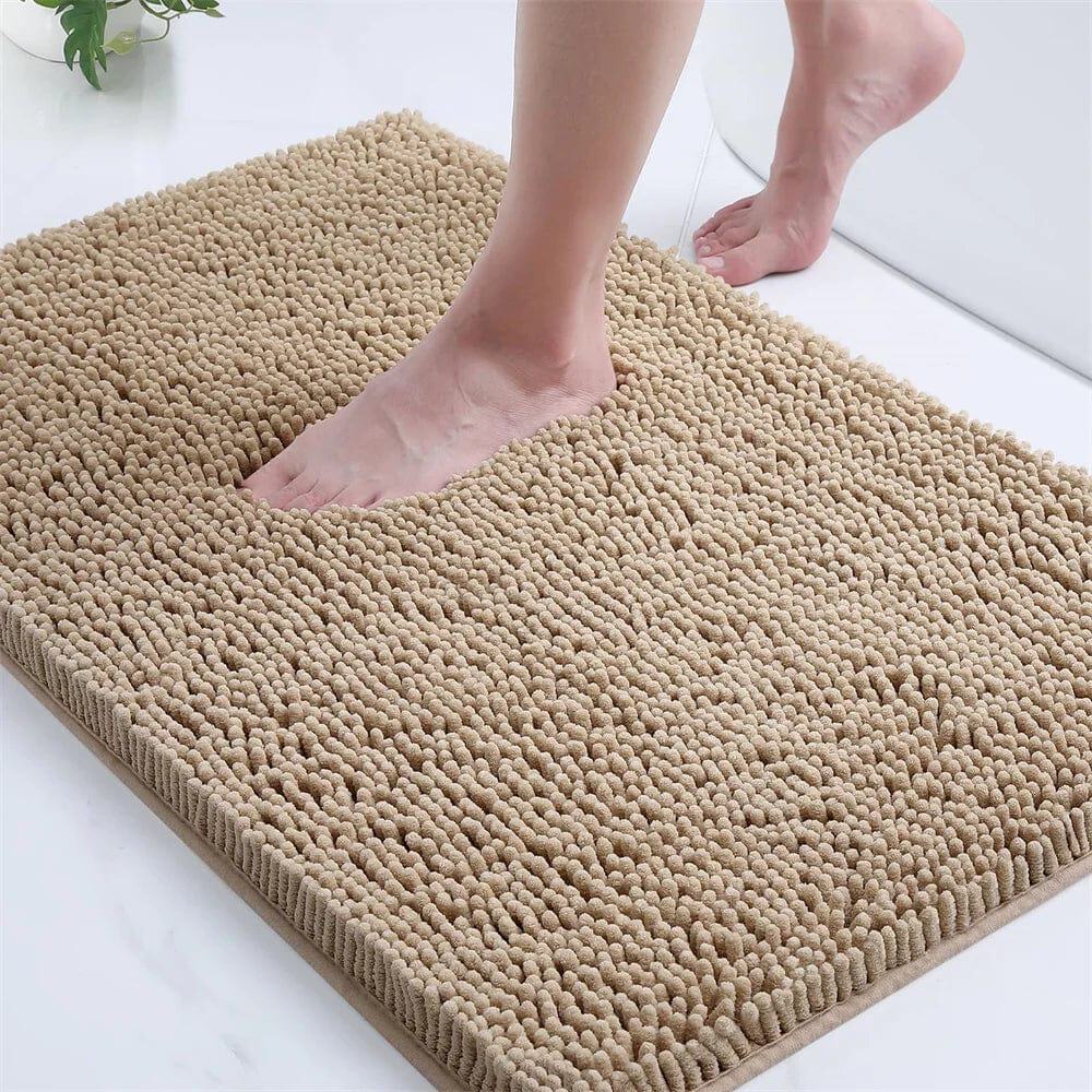 Mini Microfiber Bath Mat for Bathroom, Soft Cushioned Footwear.