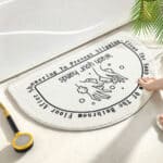 Moon Shaped Bath Mat