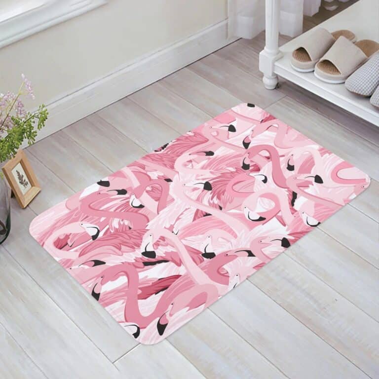 Pink Flamingo Bath Mat