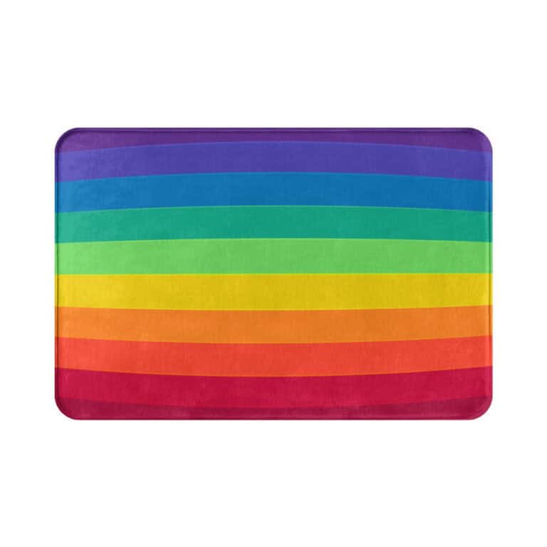 Rainbow Bath Mat